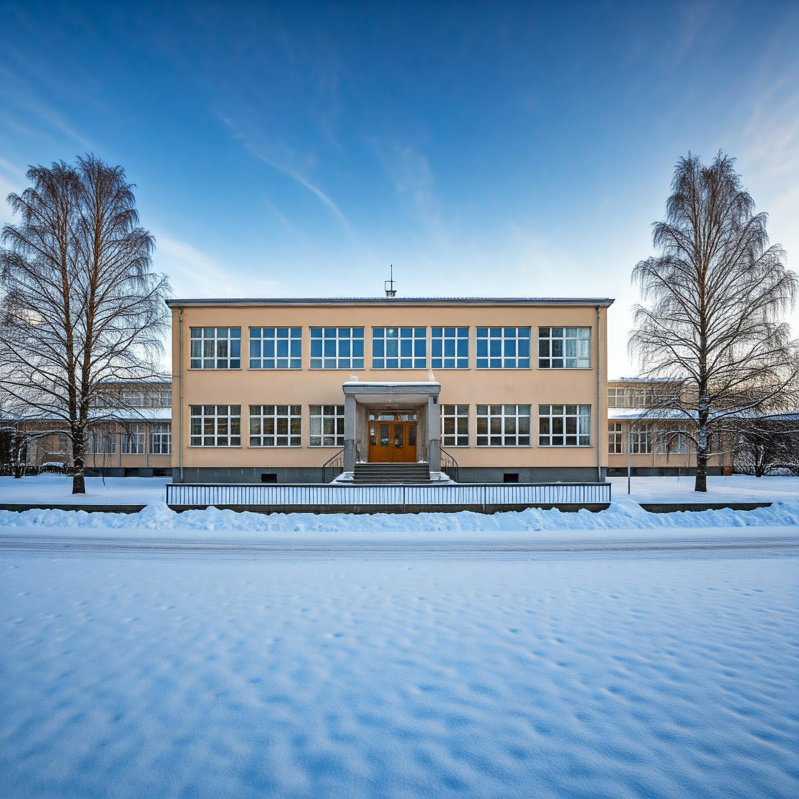 escola Estonia inverno